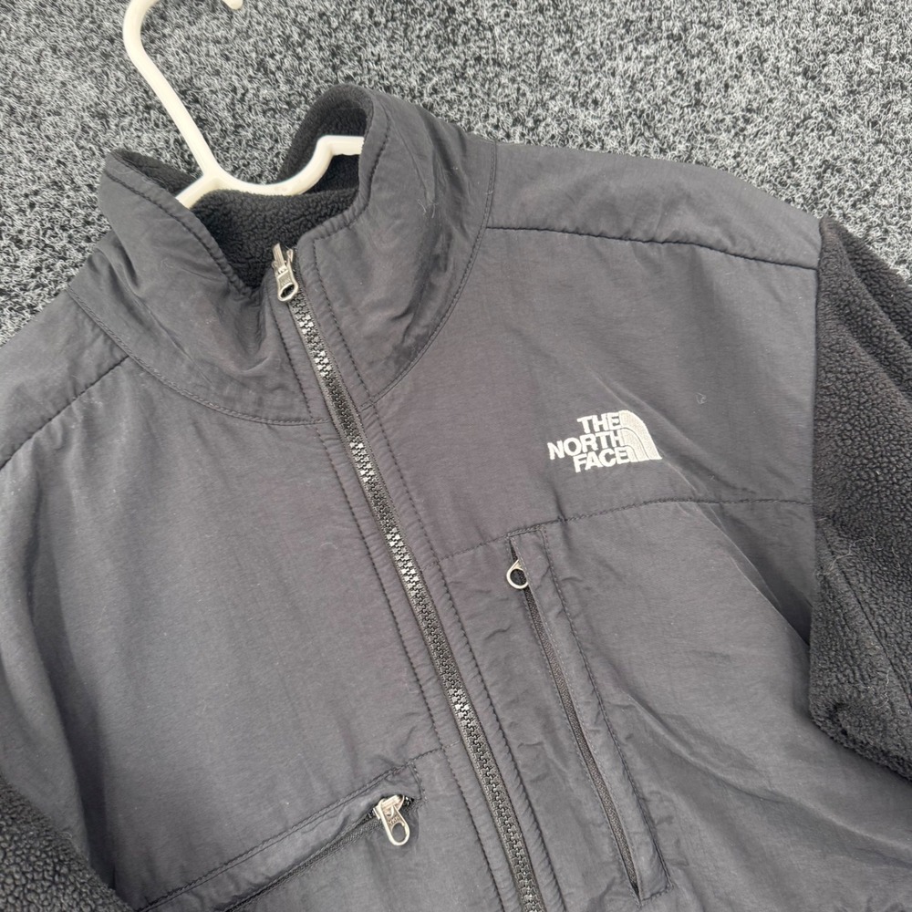 The North Face Denali Polartec Fleece Jacket Mens Small Black Full Zip 4-Pocket